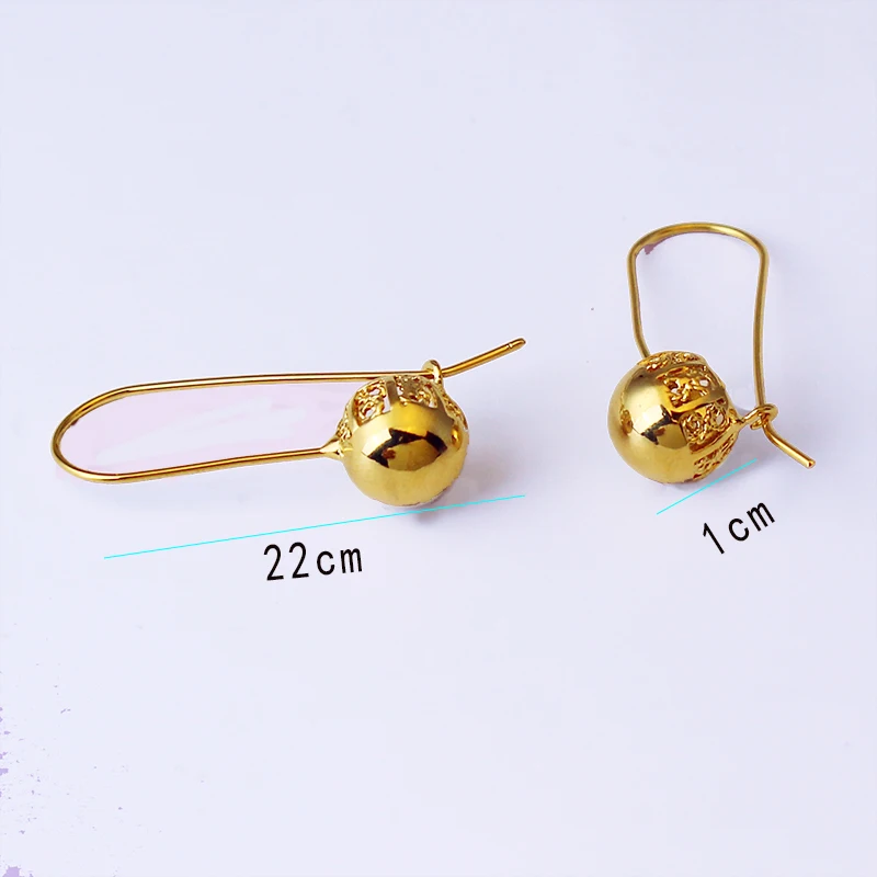 JH Popular 18k Gold Plated Simple New Design Piercing Ear Studs Earring Charm Jewelry For Women