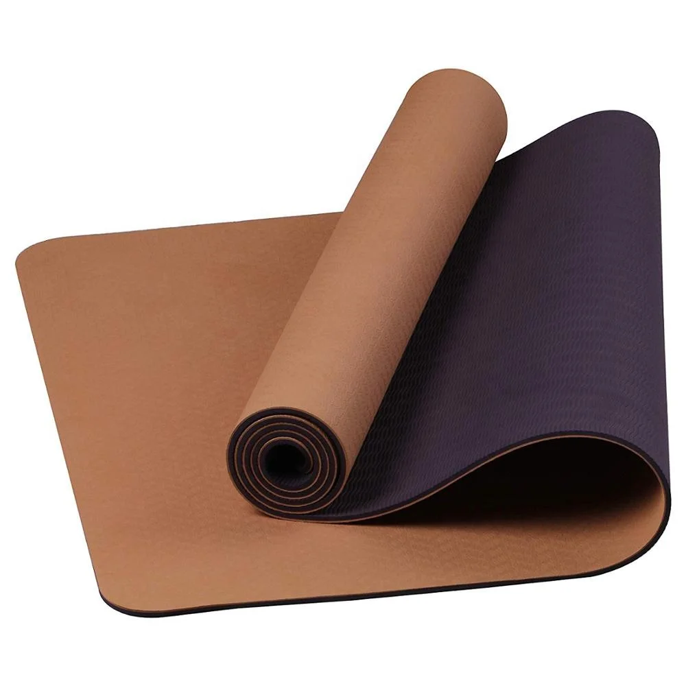 custom print logo organic bamboo fitness yoga mat