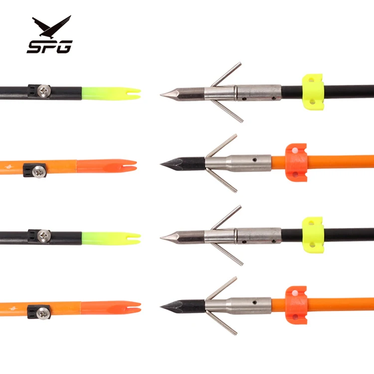 SPG Archery Professional Fiberglass Fishing Broadheads Arrow Tips Bowfishing Arrows Hunting