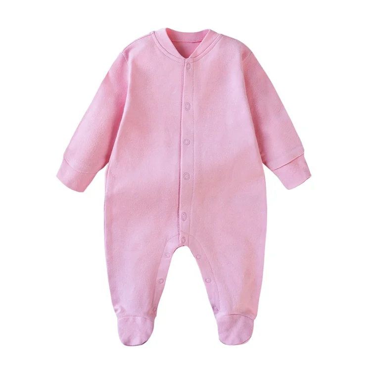 customized manufacturer cotton front door romper baby coveralls jumpsuit one piece