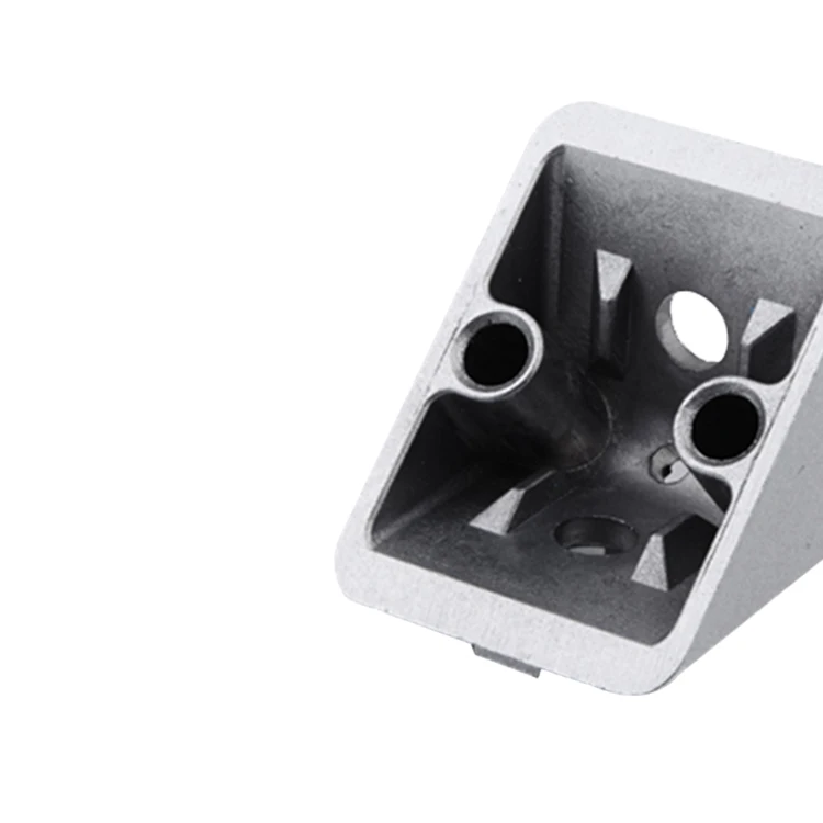 310/370.17 Aluminium Extrusion Profile Frame angle corner t slot angle bracket with end caps aluminum bracket connector