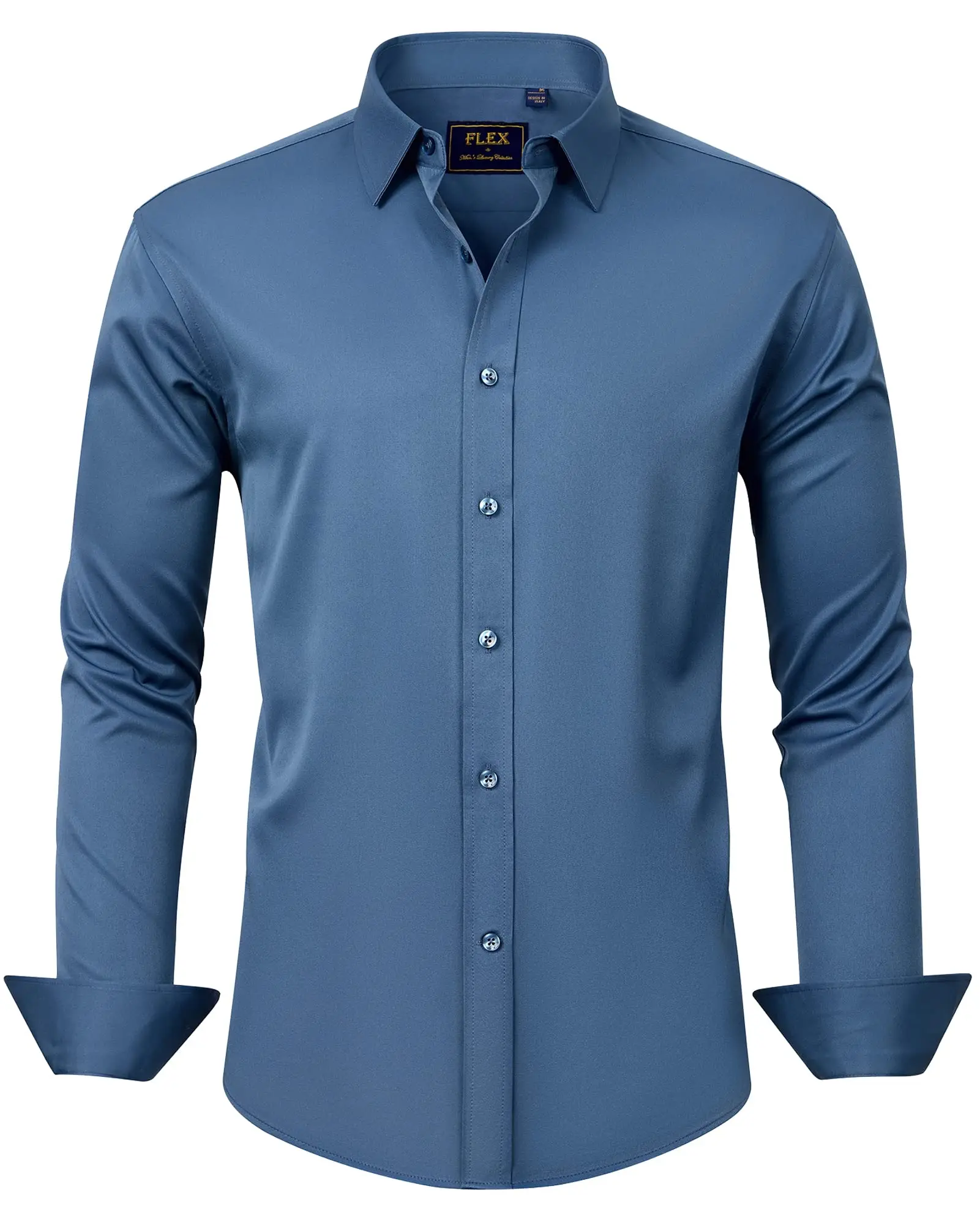 mens formal shirts long sleeve turn down collar custom logo mens casual slim fit dress shirts latest high quality shirts
