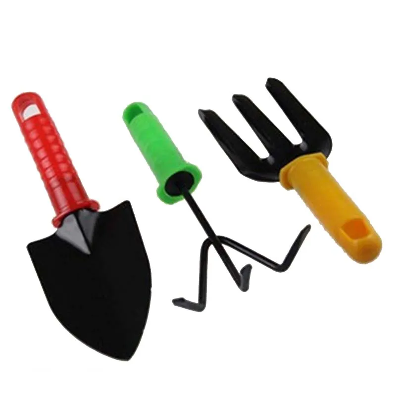 Child Garden Tool Set 3 Piece Aluminum Alloy Steel Hand Tool Starter Kit with Garden Bag Kids Gardening Tool Set