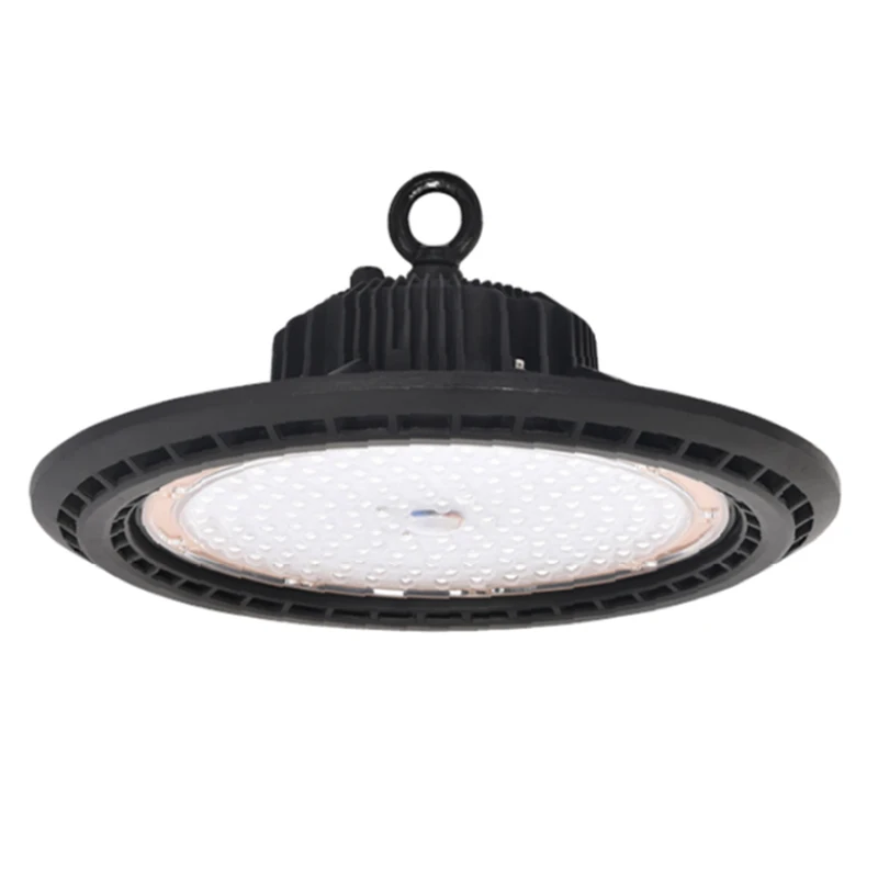 ETL DLC CE 50W 100W 150W 200W Industrial Garage Fixture 1-10V Dimmable LED UFO High Bay Light For Warehouse Lighting