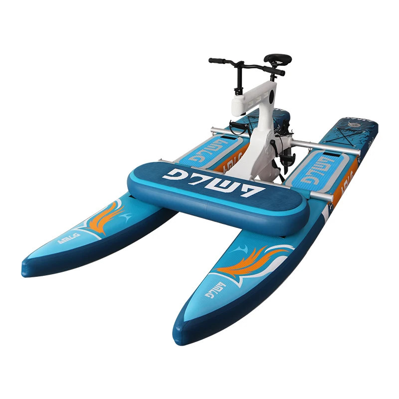 New Trendy Hydrofoil inflatable floating one seated sea cycle water pedal bike for sale