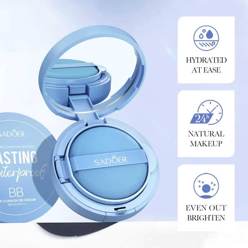 New Arrival 2 Colors Make up Foundation Full Coverage Moisturizing Whitening Air Cushion BB Cream