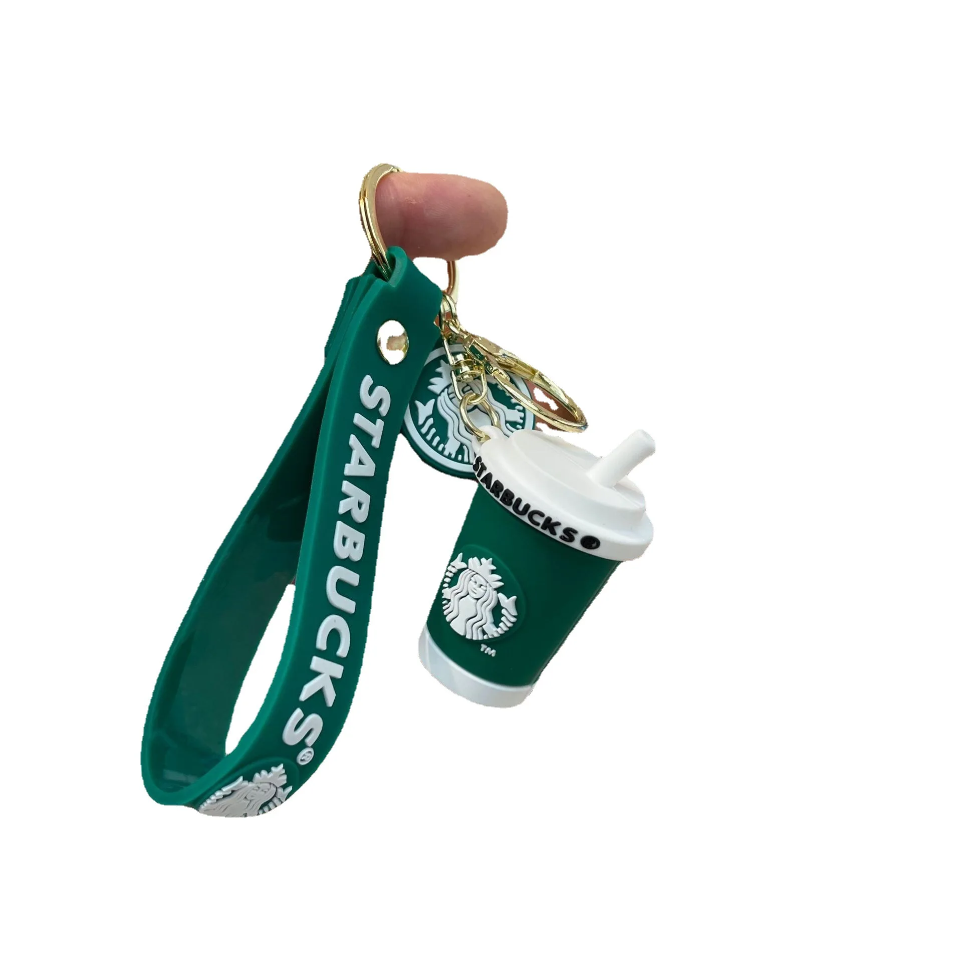 Factory Direct Price Custom Logo Boba Milk Tea Coffee Candy Keychain Keyring Accessories