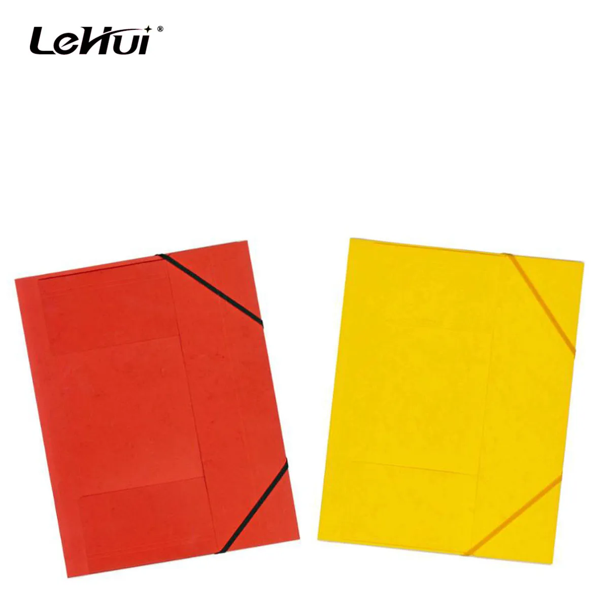 Factory High Quality Colorful A4 Elastic Bands 3-Flap Recycled Folder With 25Pcs Per Box For Office and School Supplies