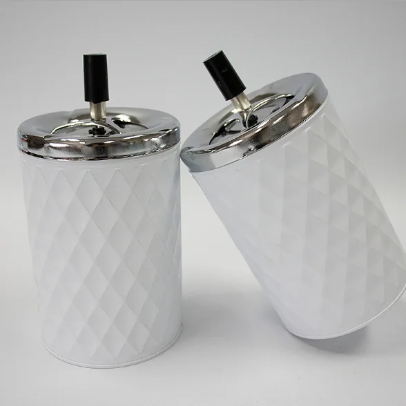 Press and rotate diamond shape tin material ashtray SW200502
