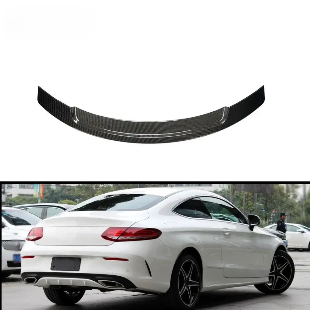 C Class C205 Carbon Fiber Rear Spoiler for Mercedes Benz C250 C300 C350 C63 C43 AMG Coupe 2-Door 2015-2019