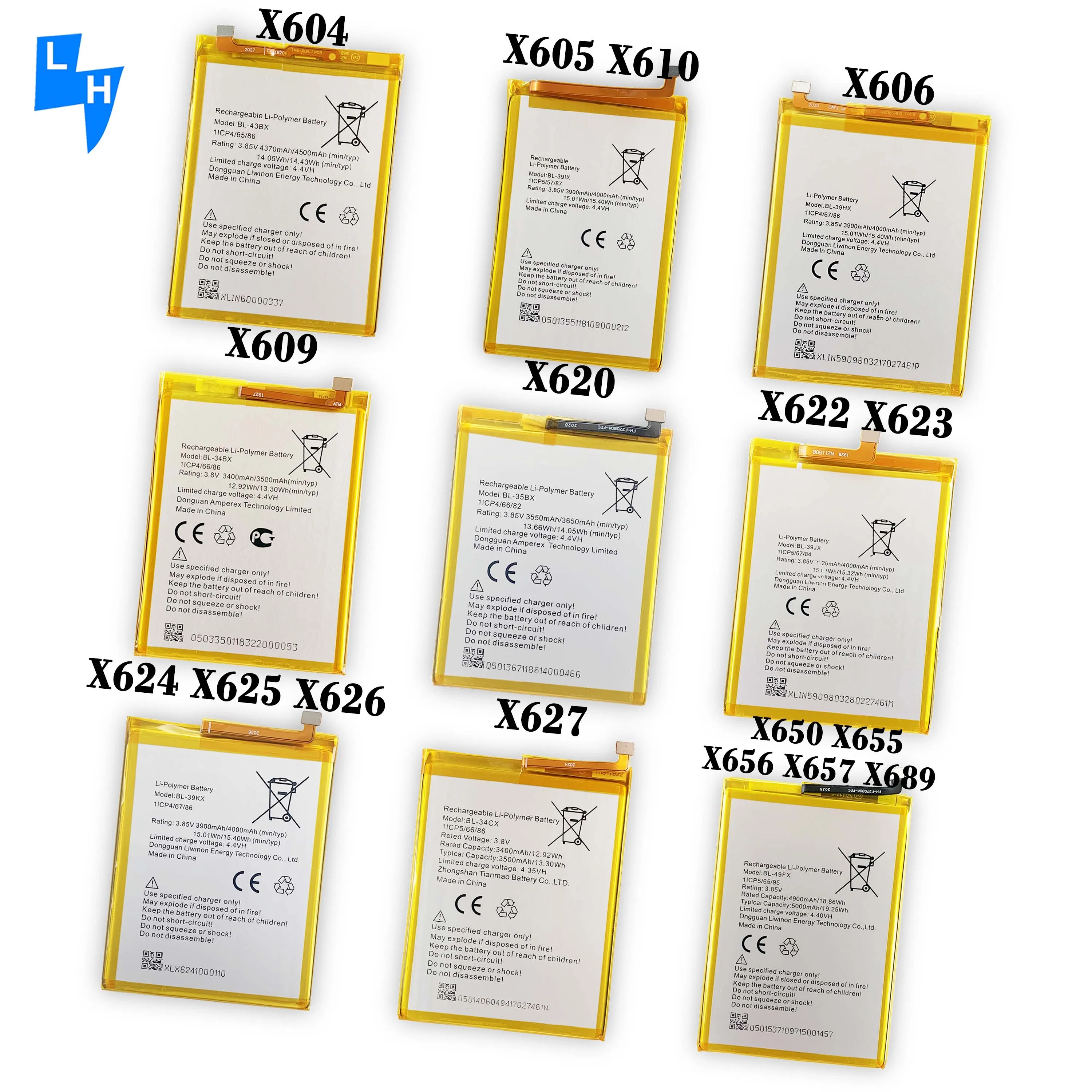  OEM battery X571 X572 X573 X608 X574 X602 X5010 X5514 X5515 X5516 mobile phone for infinix X600 X601 X603