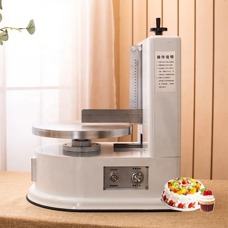 Commercial birthday cake decorating machine cake polishing machine cream plastering machine
