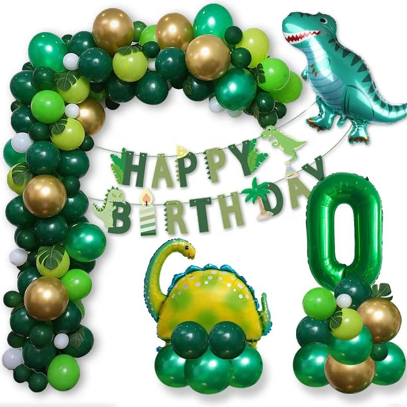 Animal Balloon Combo Set Green Forest Animal Theme Kids Birthday Party Number Balloons birthday party Balloon Arch garland set