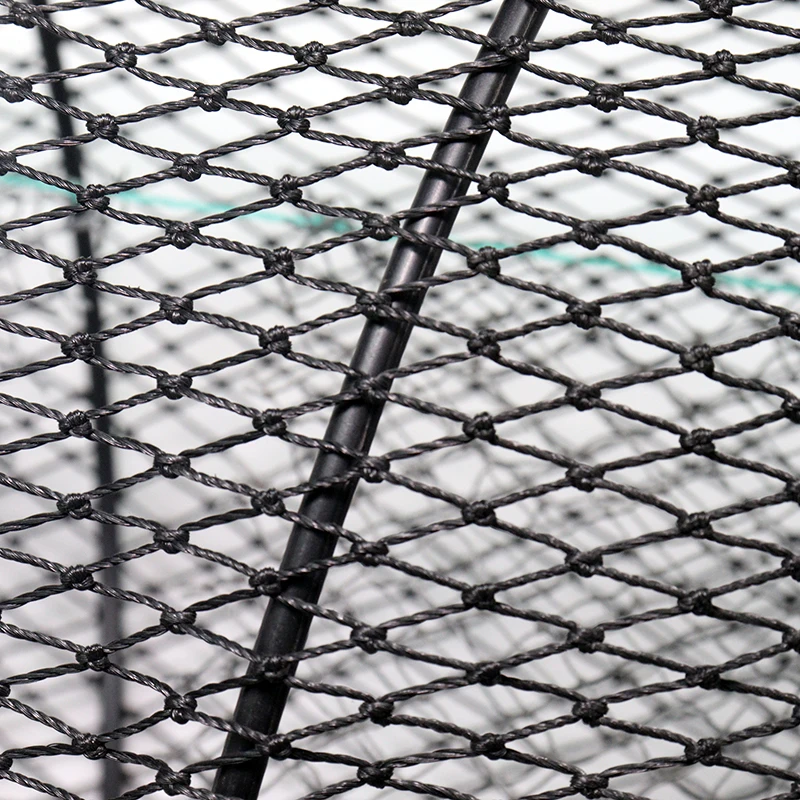 Spring Fishing Cage Lobster Crab Fish Pot Aquaculture Trap Best Quality Folding Wholesale 30*60cm Fishing Net HDPE Crawfish