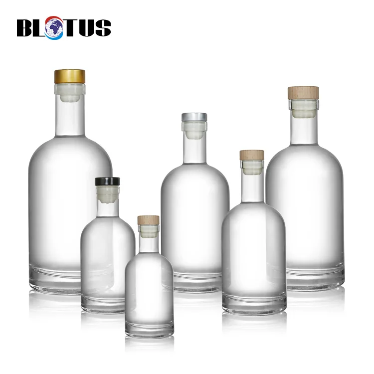 Custom Whiskey Glasses And Whiskey Bottle  Clear Round Classical For Brandy  Tequila Liquor For Fathers Day DIY Whiskey Making