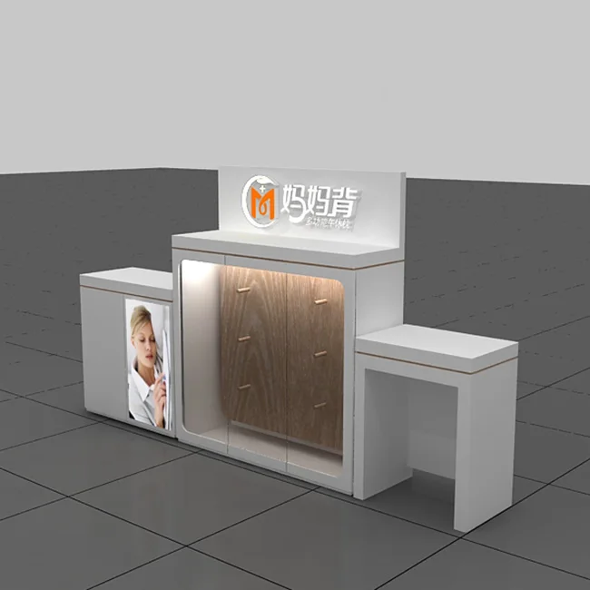 Commercial Glass Counter Fixture Design Woman Clothing Display Showcase Retail Store Furniture Clothes Shop Interior Decoration