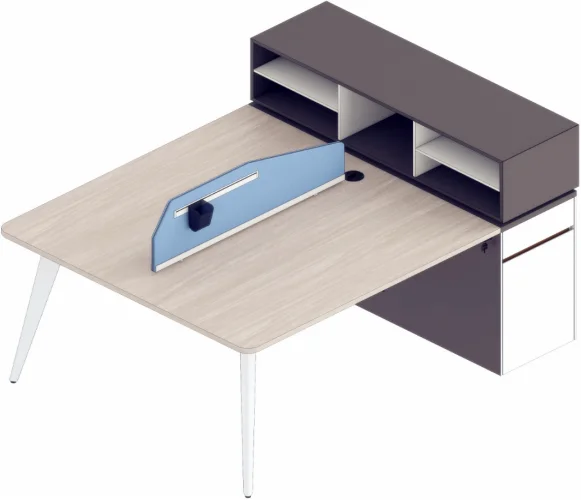 Modern Table Furniture modular Cubicle Open Workstation White 4 6 8 Seater Working Table For Home Office Partition