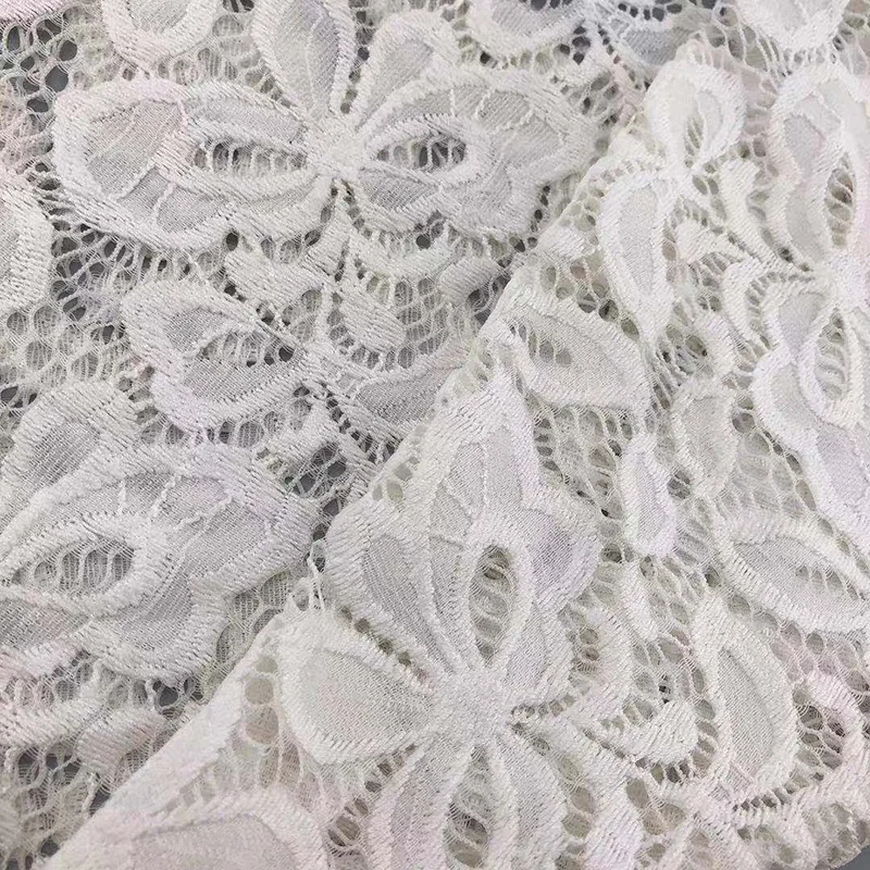 Custom Nylon Cotton Embroidery Guipure Lace Fabric For Decoration