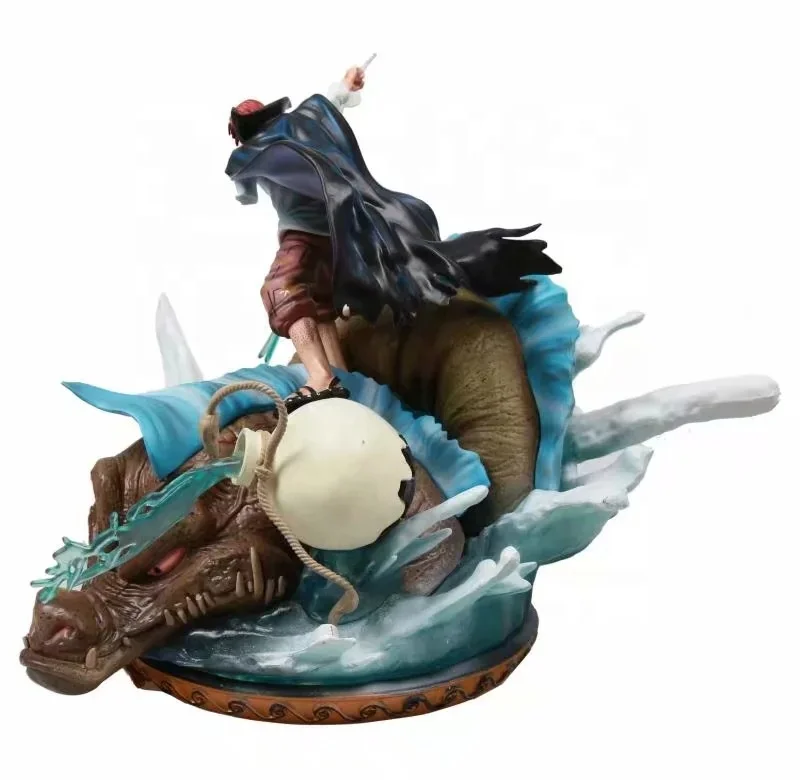  Оптовая продажа Аниме One Piece Red Hair Shanks GK четыре императора властная сцена статуя модель украшение в коробке экшн-фигурки игрушки