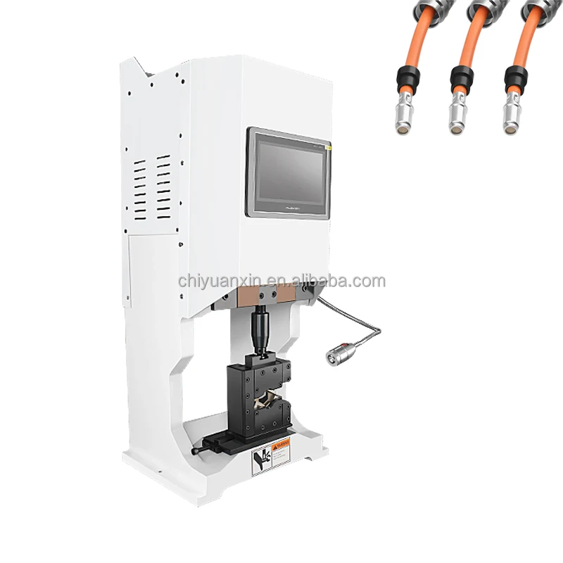 Semi-automatic servo OTP hexagonal free mold change terminal machine Intelligent touch screen terminal crimping machine
