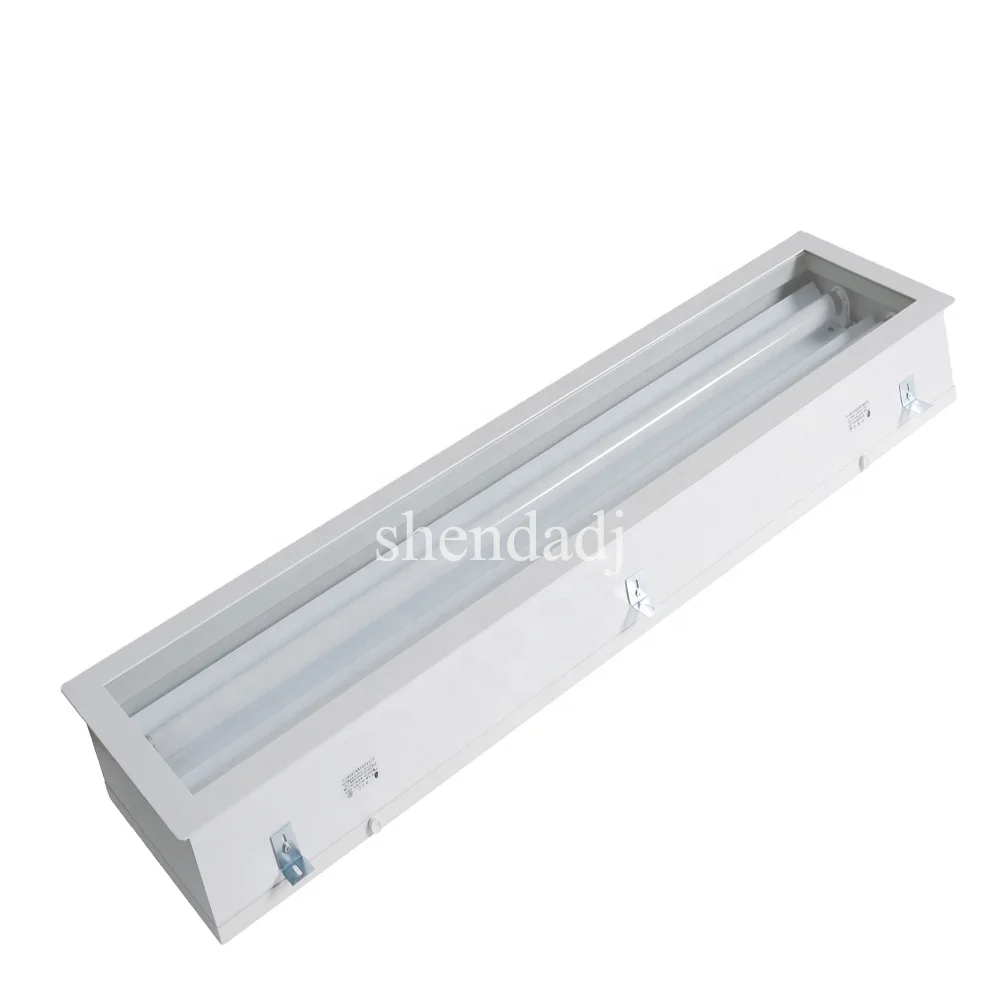 top openable fluorescent led tube light fixture 2x18w IP65 waterproof