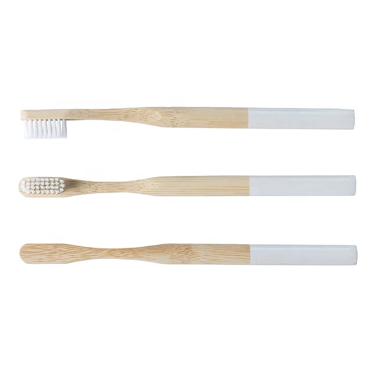Eco-friendly Bamboo Toothbrush with Replaceable Heads for Biodegradable Soft Charcoal Bristle  remove and replaceable  Heads