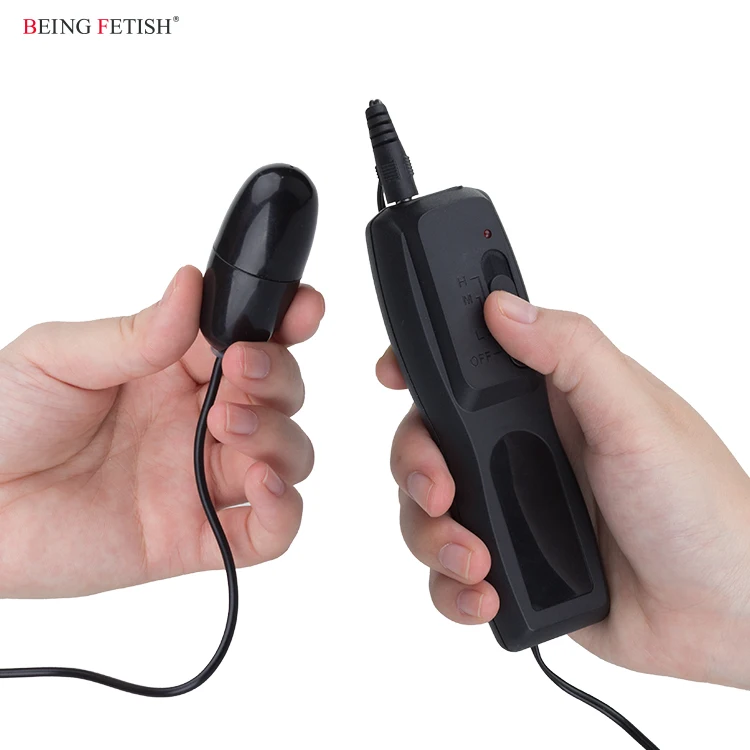 Black Wired Adult Prostate Massage Eggs Sex Toys Remote Egg Vibrator For Woman Clitoris