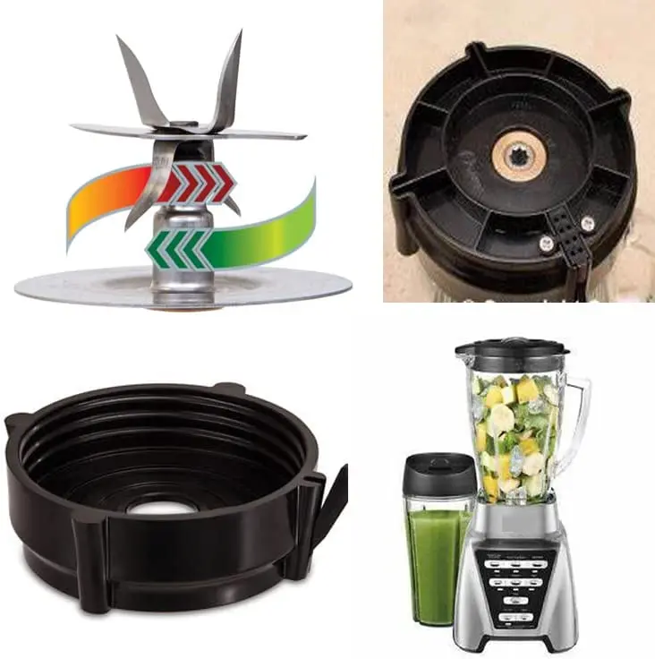 Replacement Blender Glass Jar and Jar Lid with Pro 1200 extarctor blade and bottom,Gasket,Compatible with Pro 1200 Blender