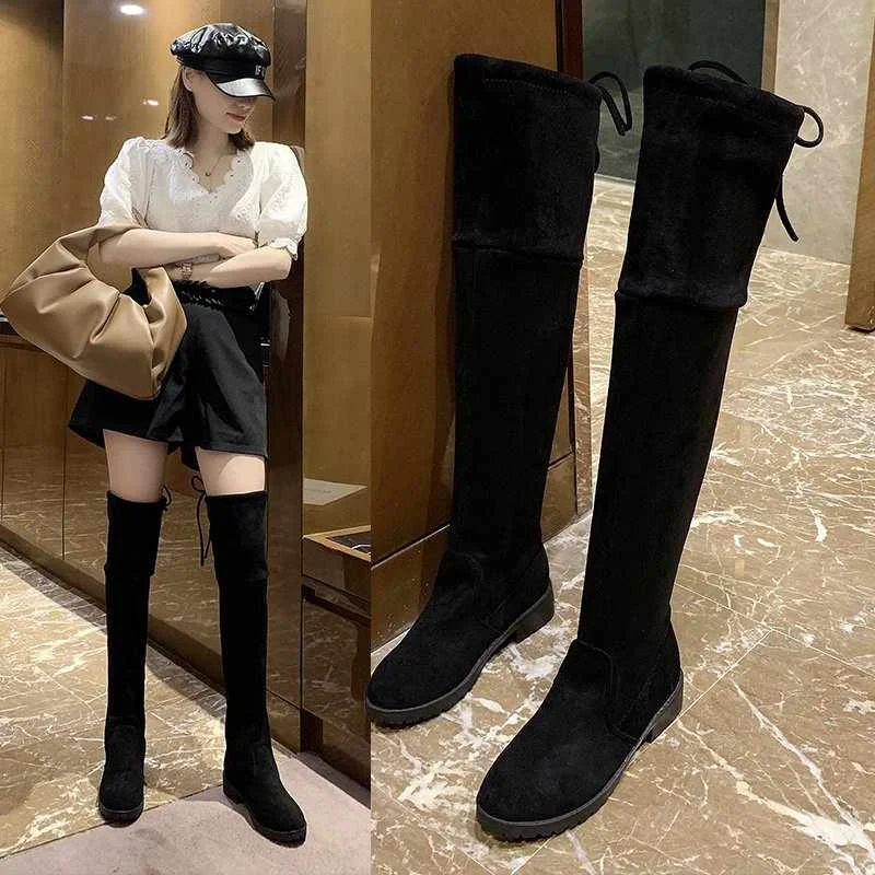 
Размер 35-41, Зимние ботфорты выше колена из эластичной ткани с завышенной талией, сексуальные женские туфли Long Bota Feminina; zapatos de mujer; Большие размеры; 