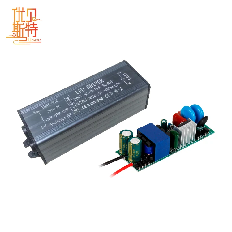 Youbeisite, высокая производительность, IP65, водонепроницаемое наружное освещение, алюминий, 50 Вт, светодиодный драйвер постоянного тока