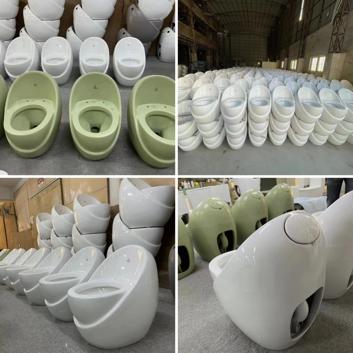 Space Capsule Egg Shape Floor Mounted Colorful Porcelain Sanitary Ware Water Closet Bathroom Ceramic Siphonic One Piece Toilet