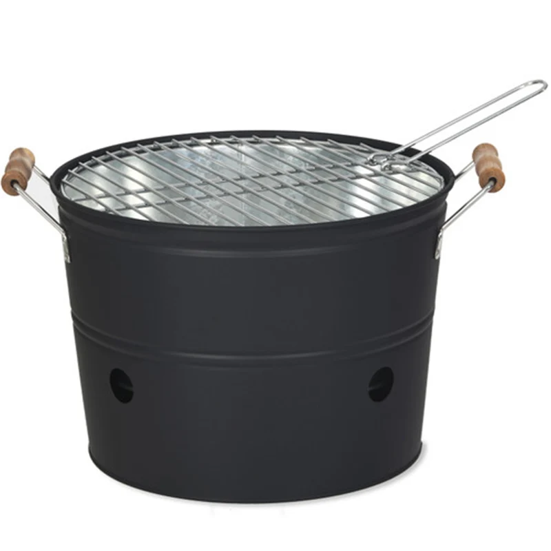 Round shape metal portable bbq