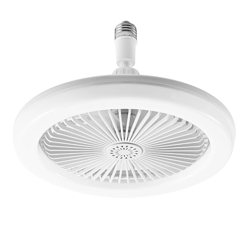 Modern indoor low power dimmable Bass LED fan bulb 360 Rotary remote control E27 ceiling fan lighting fan  bulb