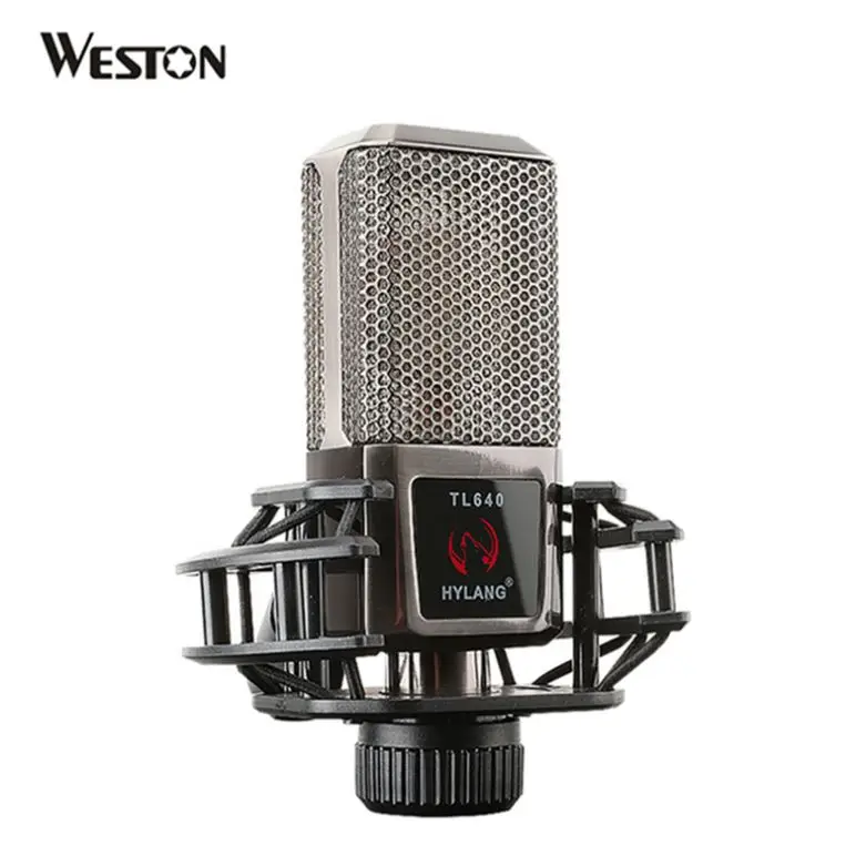 weston-V87F 26mm large diaphragm Microphone Podcasting Studio Recording Condenser Mic Kit 48V Phantom XLR Microfones