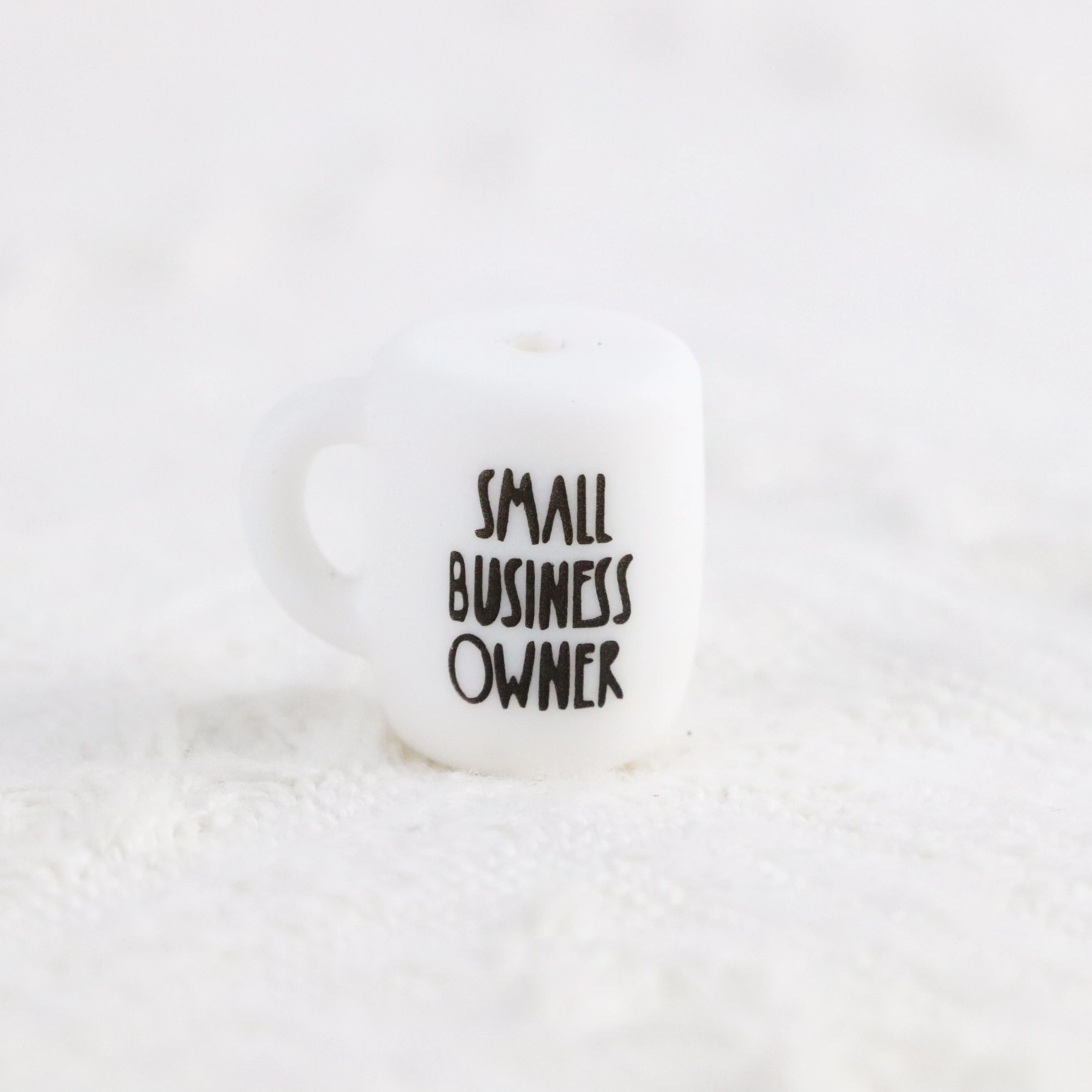 2023 New Words Coffee Cup Shape For Pens Key Chain Beads For Jewelry Making DIY Silicone Beads