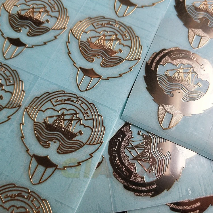 Decorative personalized mobile phone metal transfer label sticker