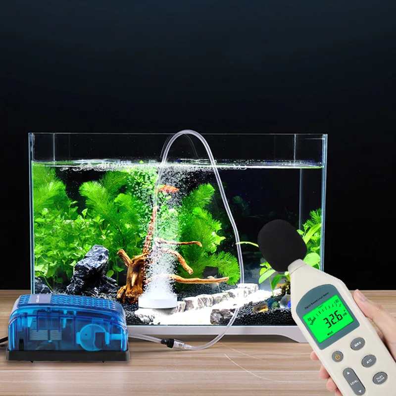 New Design Copper Motor Strong Magnet 3W 5W oxygen plastic low noise dual outlets silent aquarium air pump