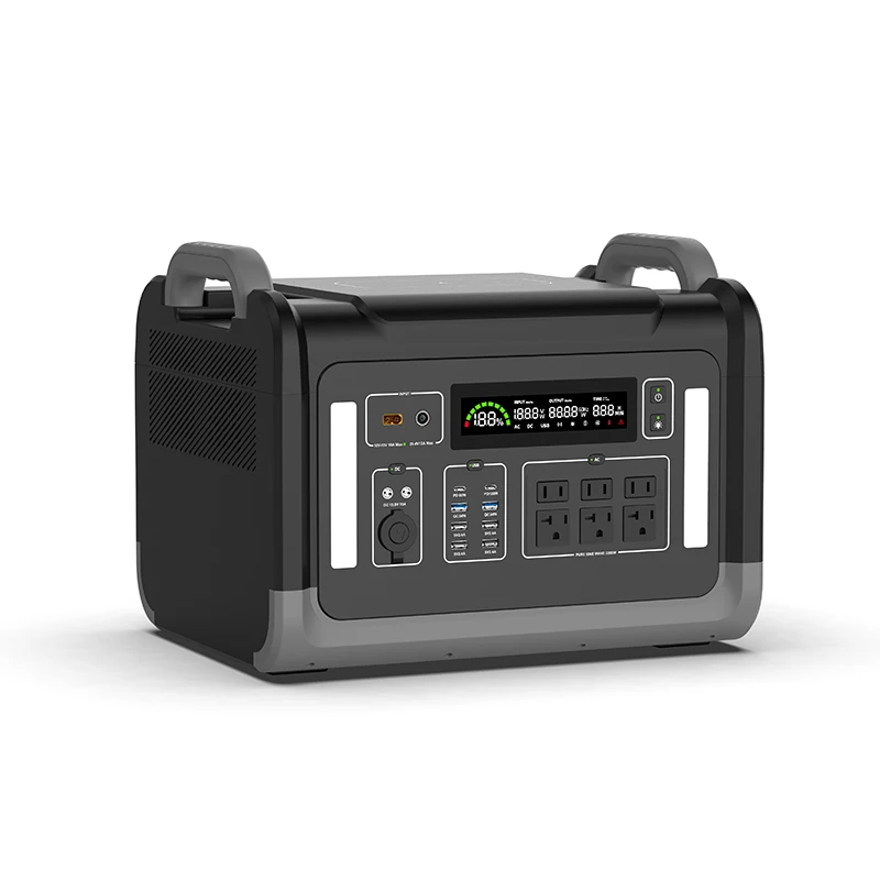 13.5V 2200W Us Au Uk Eu Plug Type Solar Generator Mobile Power Station With Lithium Battery Supply Power Bank