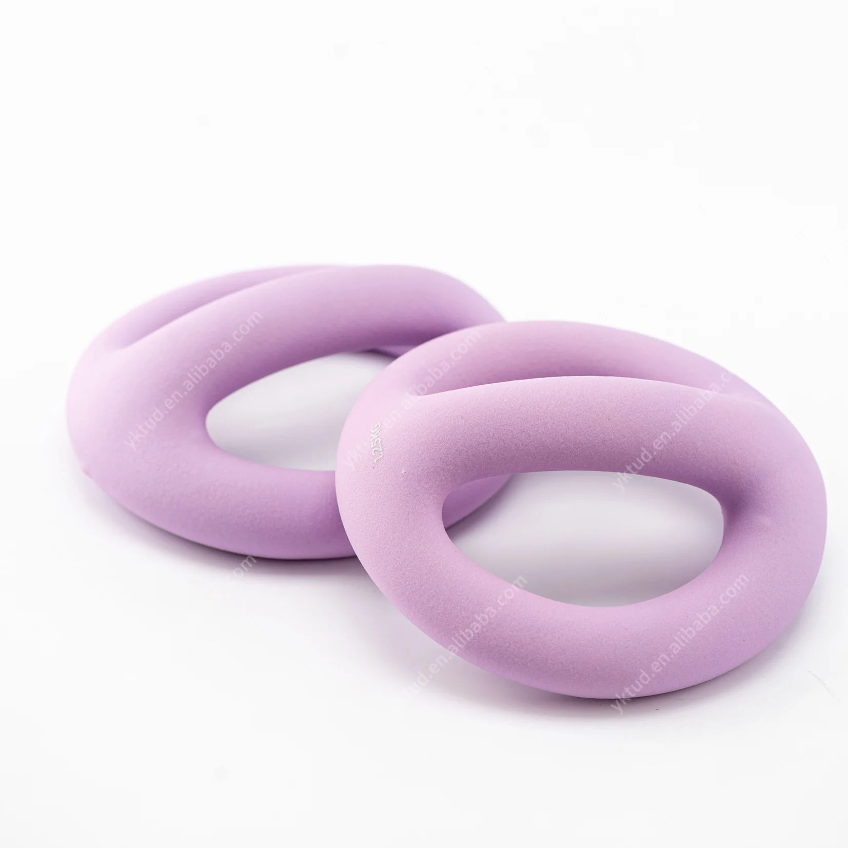 TUDEEN Custom Logo Silicone Cast Iron Power Ring Fashion Dumbbell Weight Lifting Ring For Home Gym
