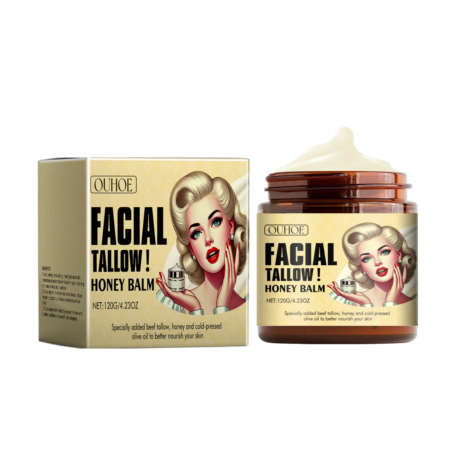 Natural Tallow Honey Moisturizer deeply hydrates and moisturizes to keep skin supple  Wholesale Price