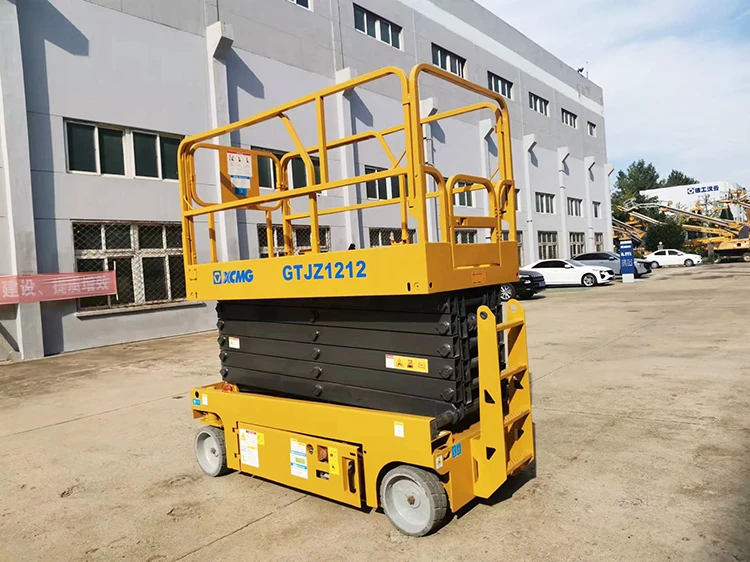 XCMG Official GTJZ1212 Second Hand Boom Lift 12m Hydraulic Auto Scissor Lift Price for Sale