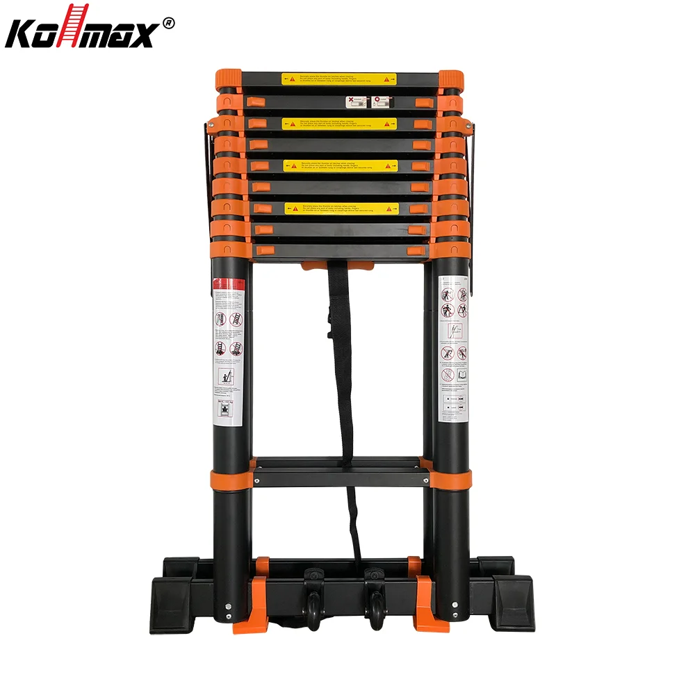Manufacture Popular Secure 10+10 Double Side Telescopic Ladder Foldable Agility Aluminum Ladders 330lbs