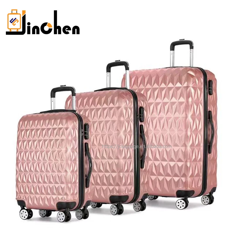 Popular Design ABS Spinner Suitcase Durable Trolley Case 3 pieces Spinner Luggage Sets For Outdoors