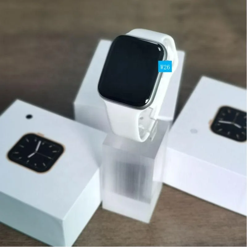 2021 Wholesale Series 6 W26 Smartwatch BT Call Fitness Sport Waterproof Heart Rate W26+ Smart Watch for Android IOS