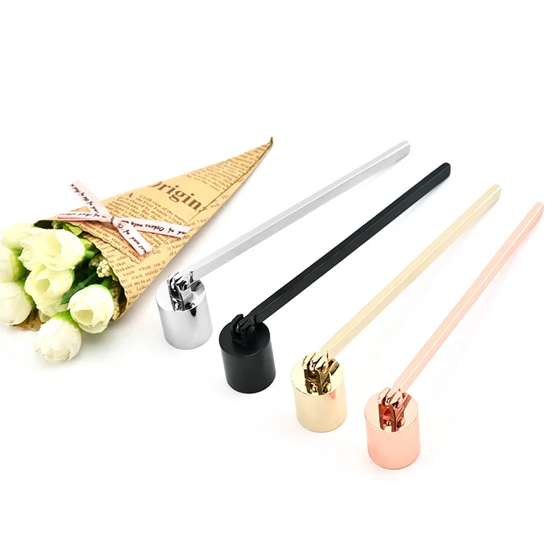 Luxury Household Candle Accessories With Wick Trimmer Metal Candle Snuffer