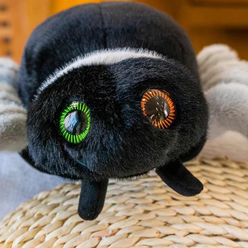 Wholesale simulation big spider plush toy funny doll Halloween gift stuffed animal toys