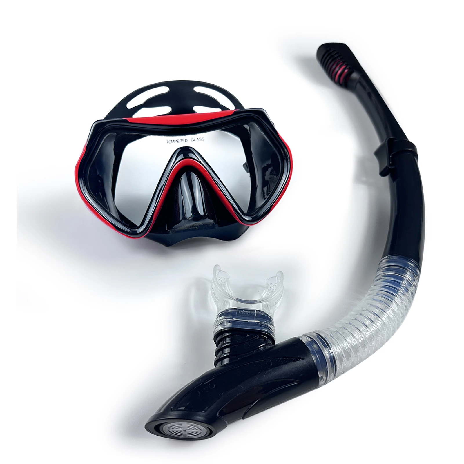 Wholesale Low Volume Single Lens goggles Snorkeling Diving Mask Tempered Glass Scuba Mask for Adult