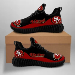 Casual Custom New Designed Unisex Football Fans Sneakers Team Logos Casual Soft Bottom Running Walking