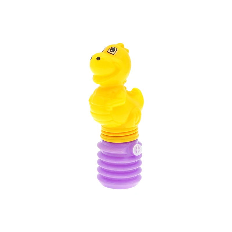 Empty Candy Toy Plastic Dinosaur BB Whistle Container Candy Dispenser Sweet Holder Colorful Promotional Toys