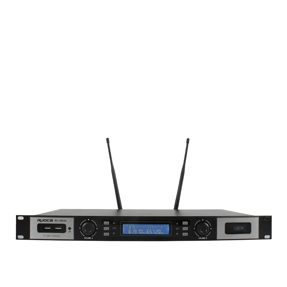 RC-U8030 New professional wireless recharge battery portable UHF Wireless Microphone